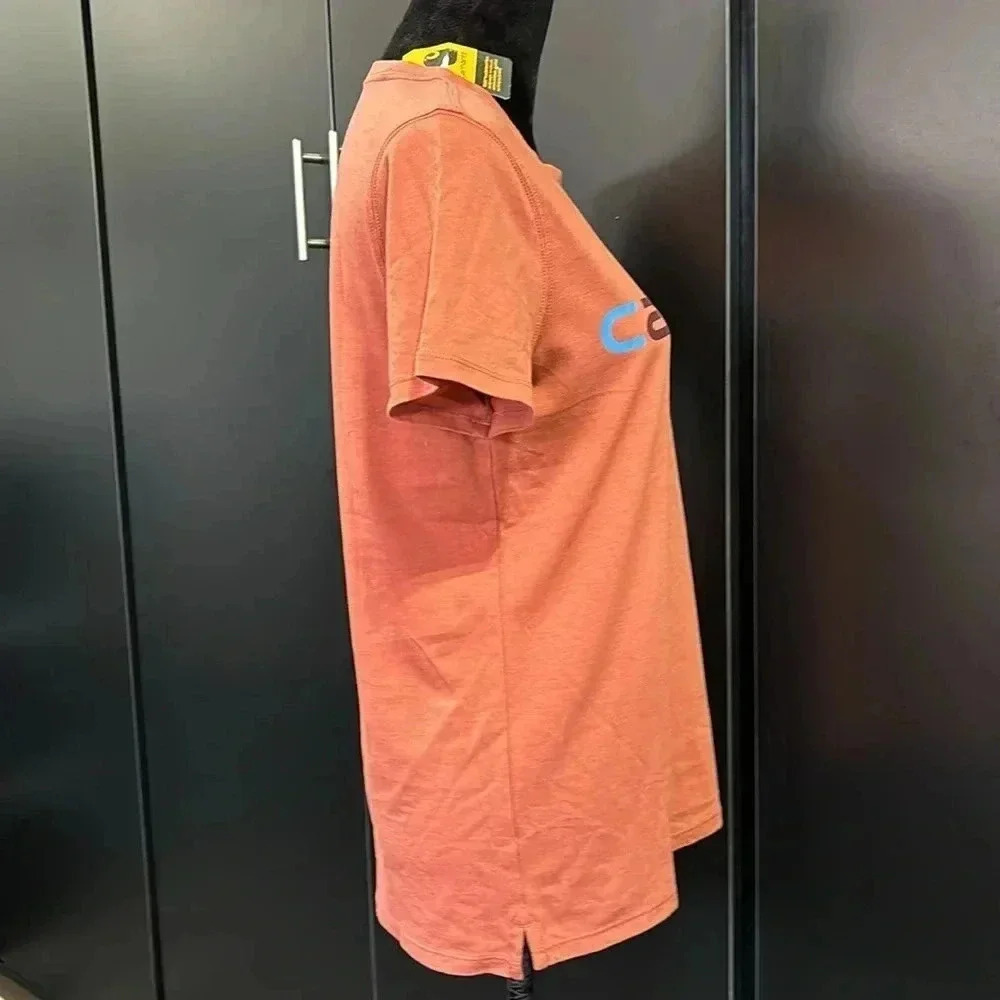 Carhartt Relaxed Fit Lightweight 
Multicolor logo graphic chest, Terracotta - Picture 5 of 9